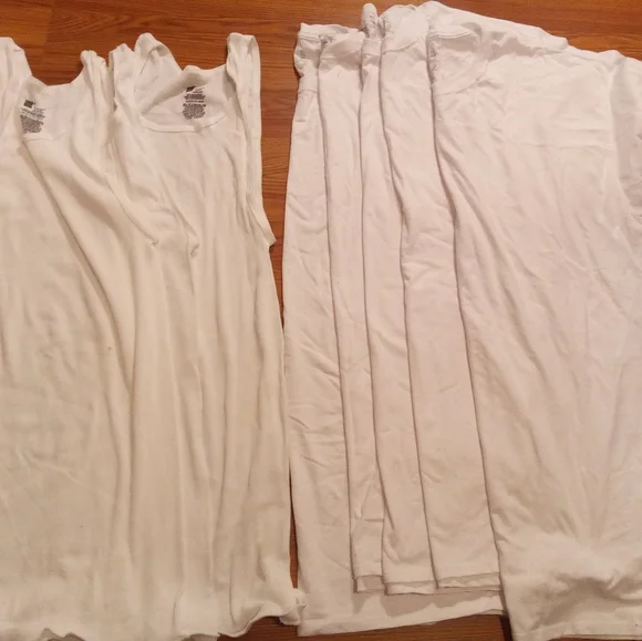 Men's White T&Tank lot - Picture 2 of 4